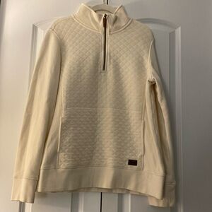 LL Bean quilted quarter zip sweatshirt